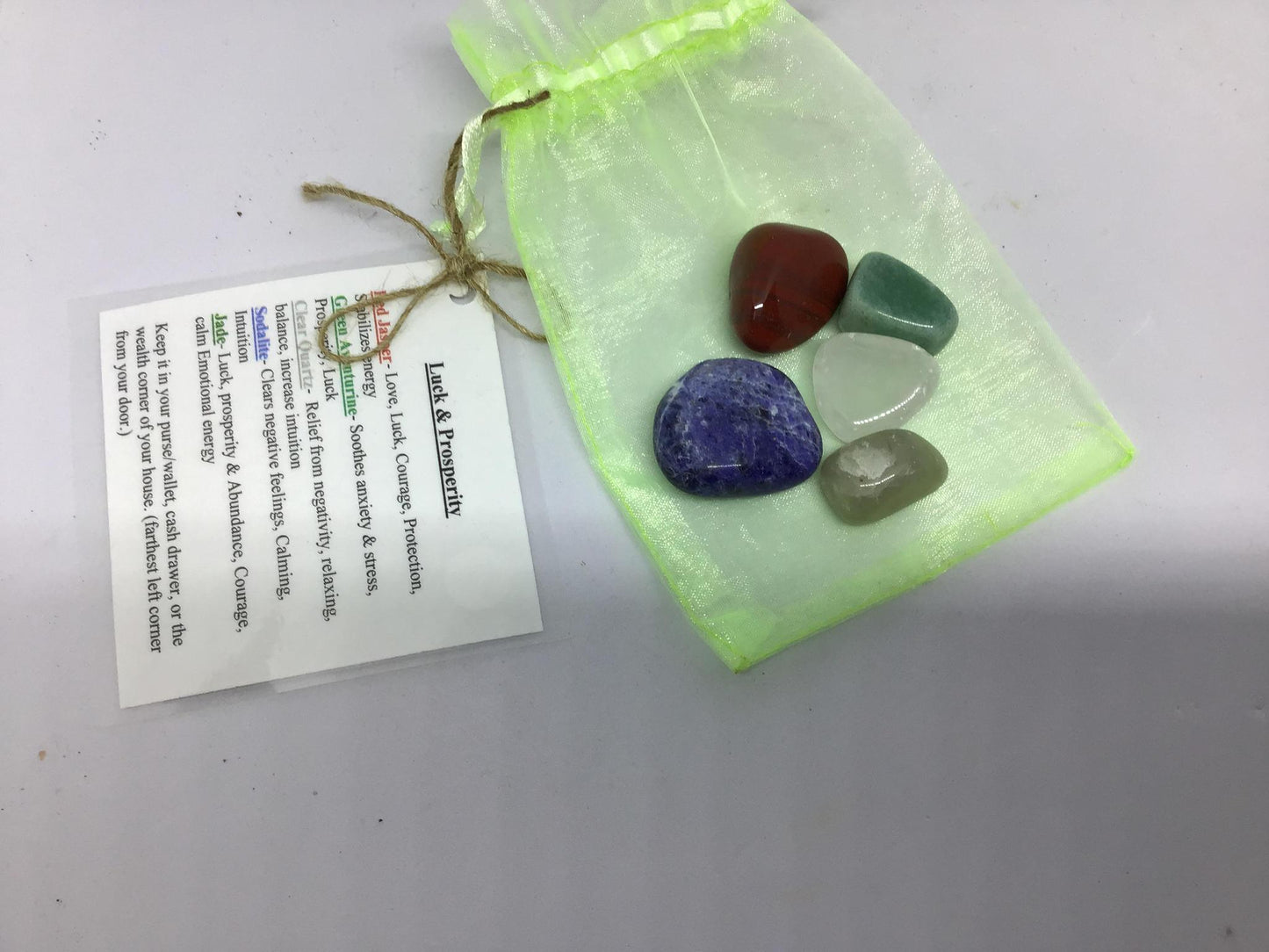 Healing Crystals in a bag