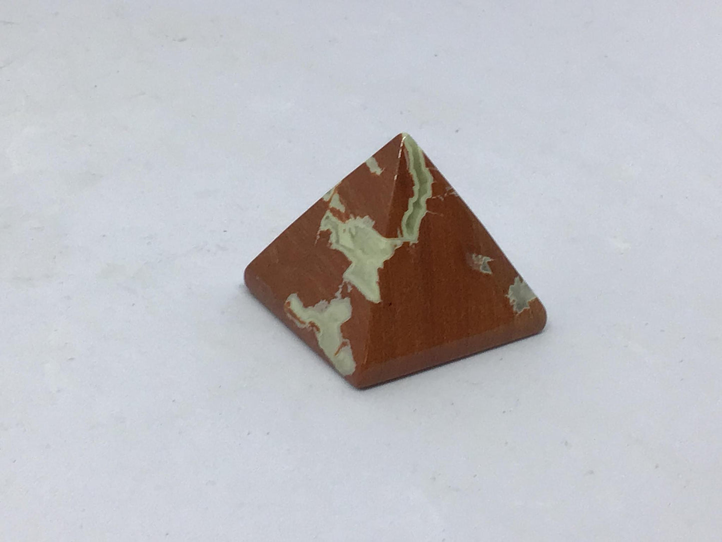 Red jasper pyramid