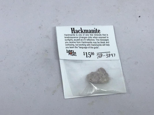 Hackmanite Specimens in a bag