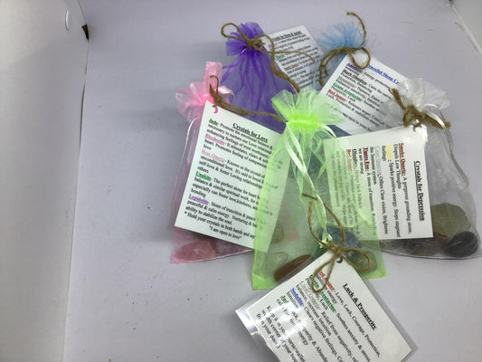 Healing Crystals in a bag
