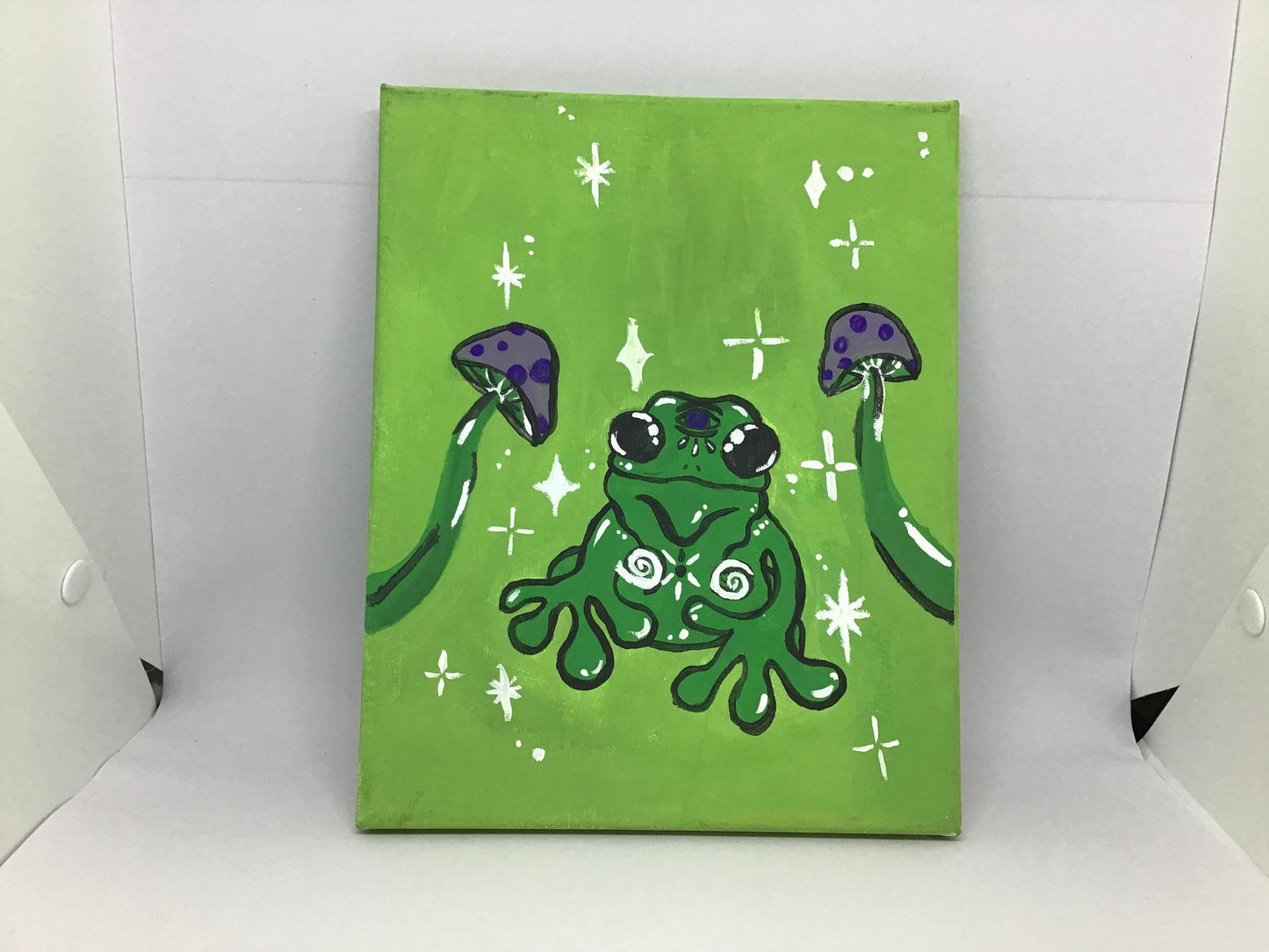 Mushroom Frog Painting