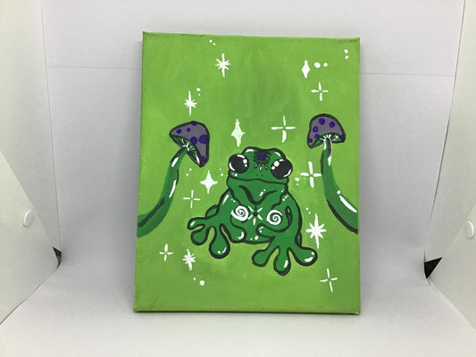 Mushroom Frog Painting