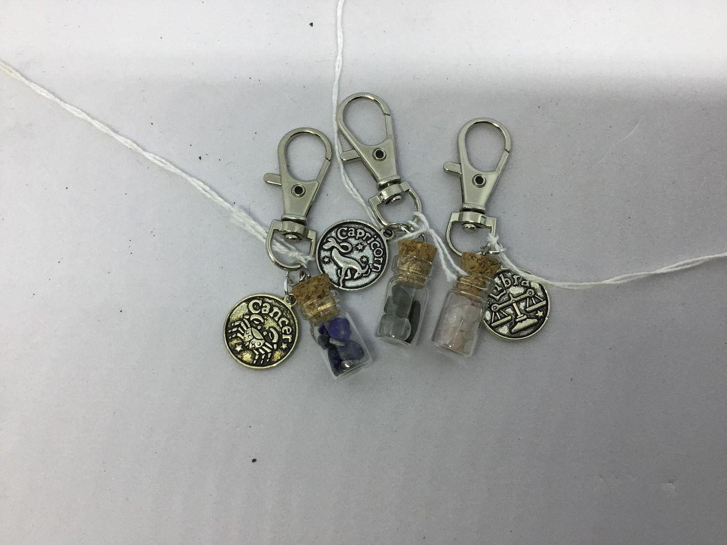 Zodiac Crystal keychain