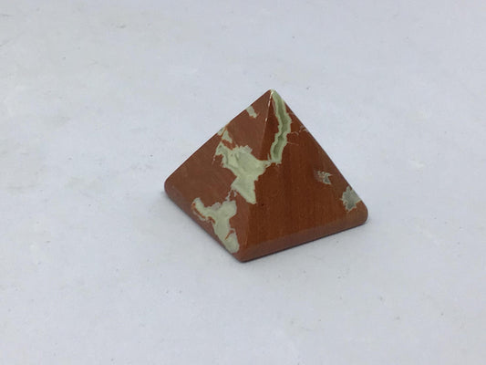 Red jasper pyramid