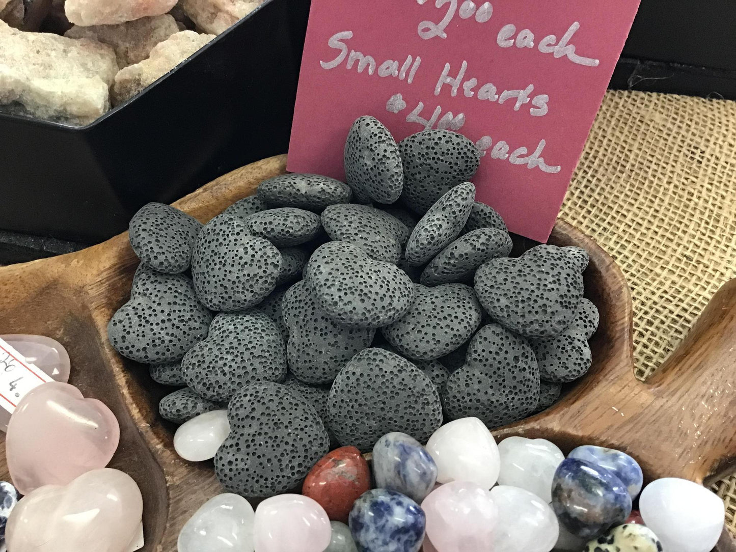 Lava Stone Hearts
