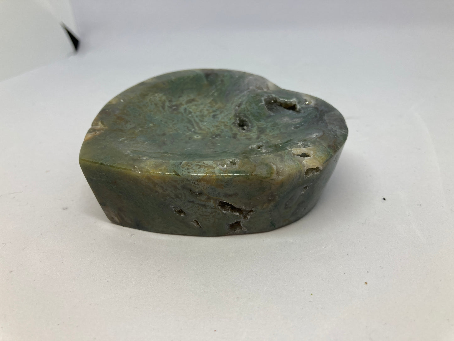 Moss Agate heart Bowl