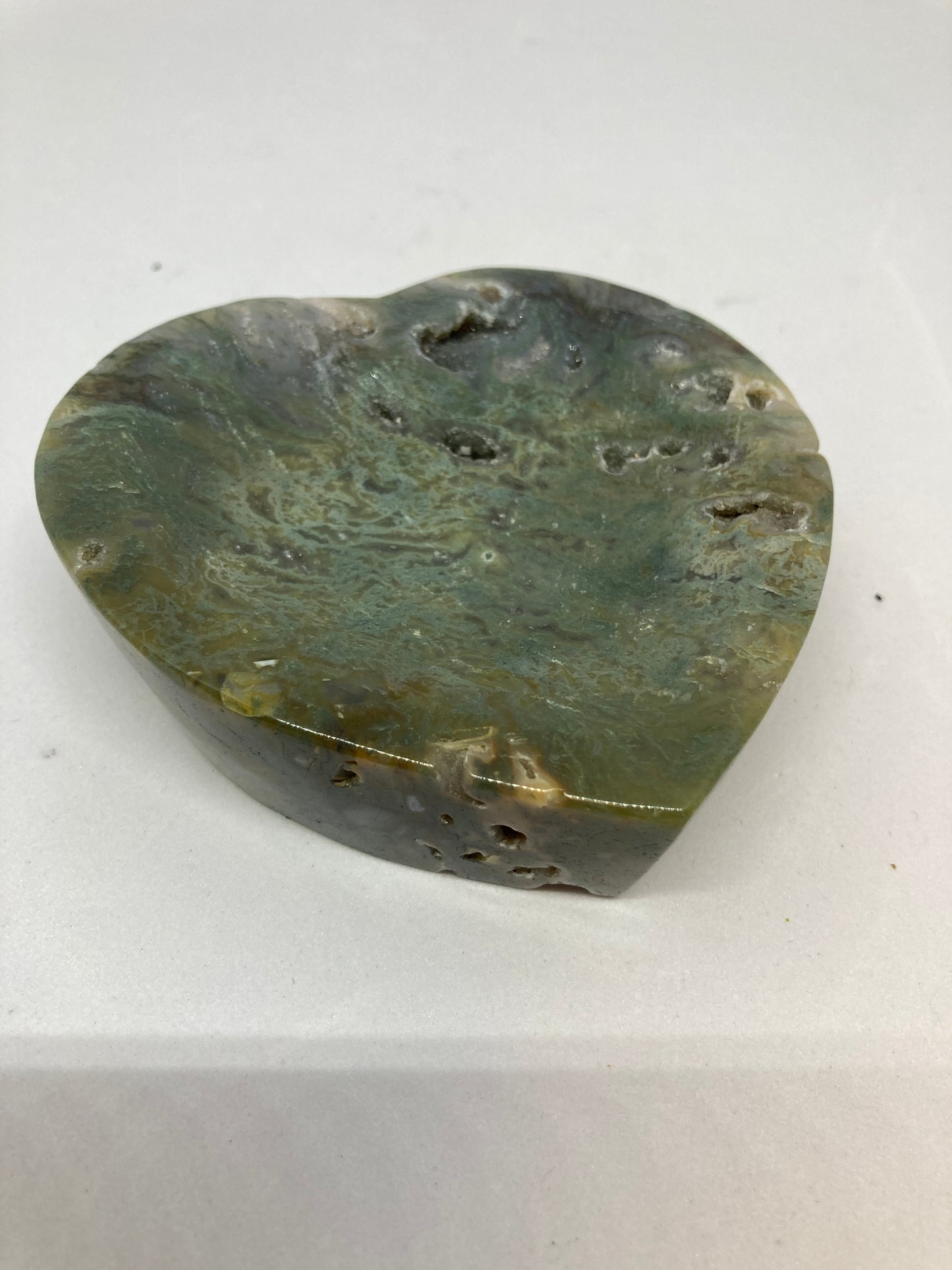 Moss Agate heart Bowl